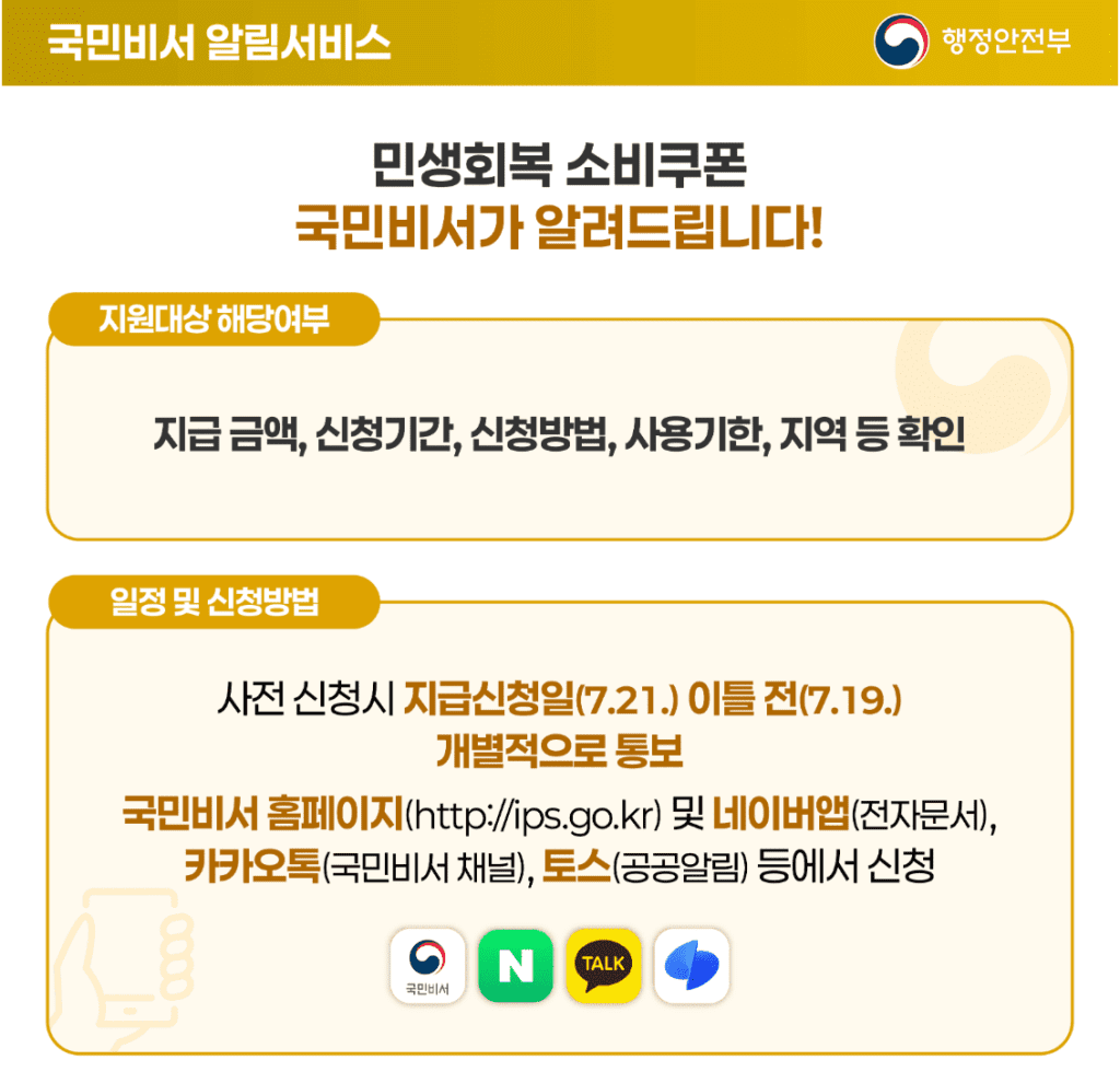 민생회복 소비쿠폰 국민비서