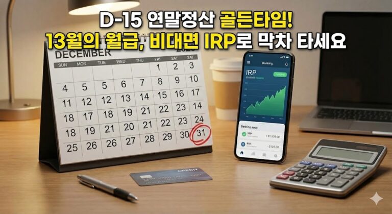 2025 연말정산 세액공제 골든타임 D-15, 비대면 IRP 계좌 개설 방법으로 13월의 월급 챙기기 썸네일